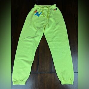 Aviator Nation Yellow Sweatpants Joggers. Size XS